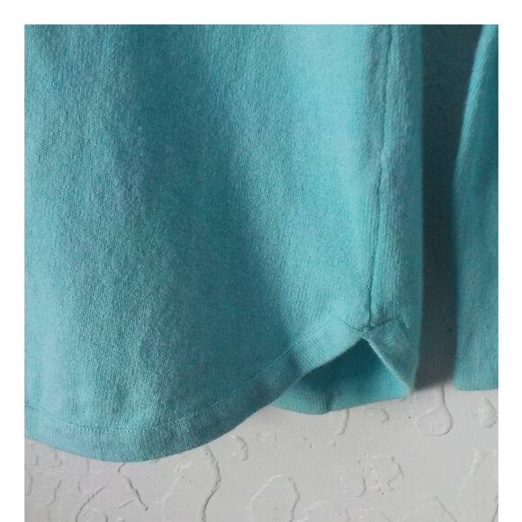 QVC Denim & Co Blue Teal Knit Cardigan Sweater Women size XSmall NWT - Picture 3 of 10